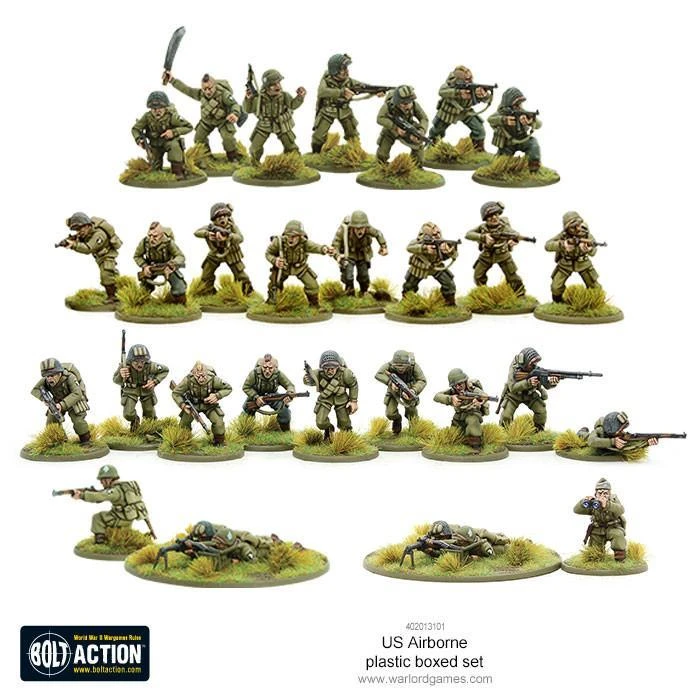 Warlord Games Bolt Action US Airborne 1:56 Scale Kit 3 Warlord Games Bolt Action US Airborne 1:56 Scale Kit