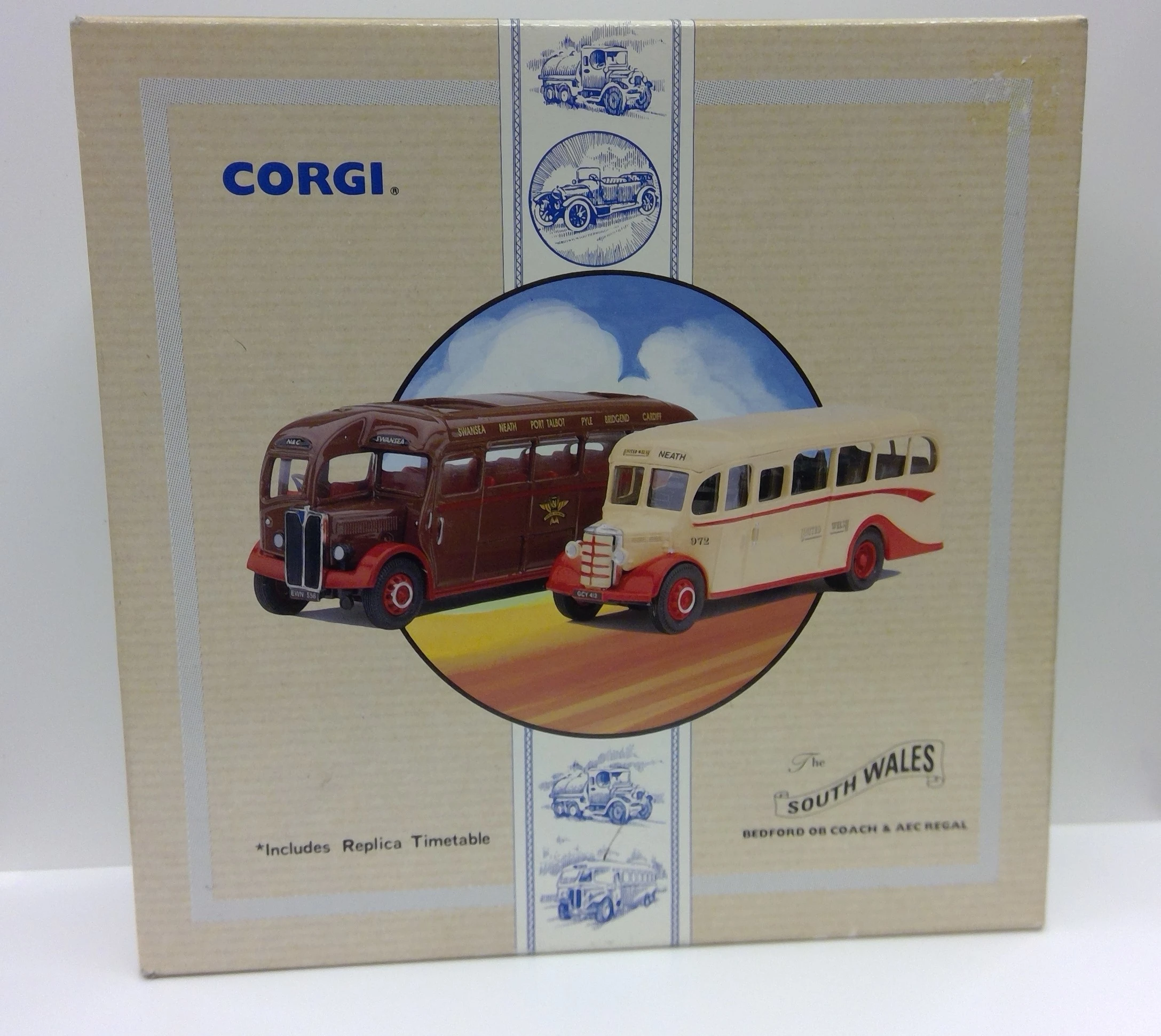 CORGI Classics Bedford OB Coach & AEC Regal 97075 3 CORGI Classics Bedford OB Coach & AEC Regal 97075