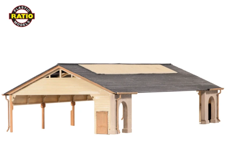 Ratio 207 N Gauge GWR Station Train Shed Kit 3 Ratio 207 N Gauge GWR Station Train Shed Kit