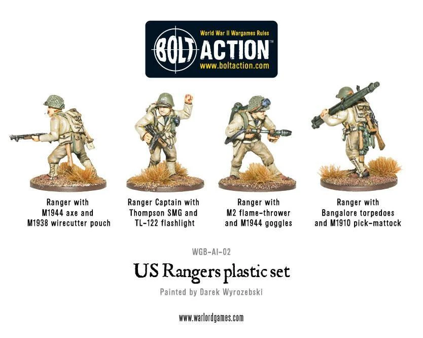 Italeri Bolt Action WGB-AI-02 – US Rangers Boxed Set 1:56 - Image 3