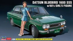 Hasegawa Datsun Bluebird 1600 SSS W/60’s Girl’s Figure 1:24