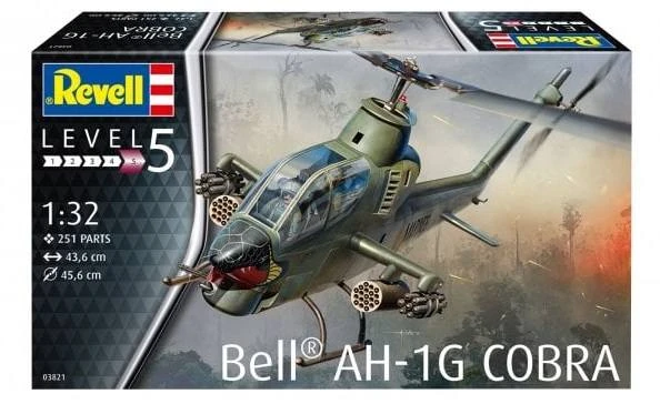 Revell 03821 Bell AH-1G Cobra 1:32 Scale Model Kit 3 Revell 03821 Bell AH-1G Cobra 1:32 Scale Model Kit