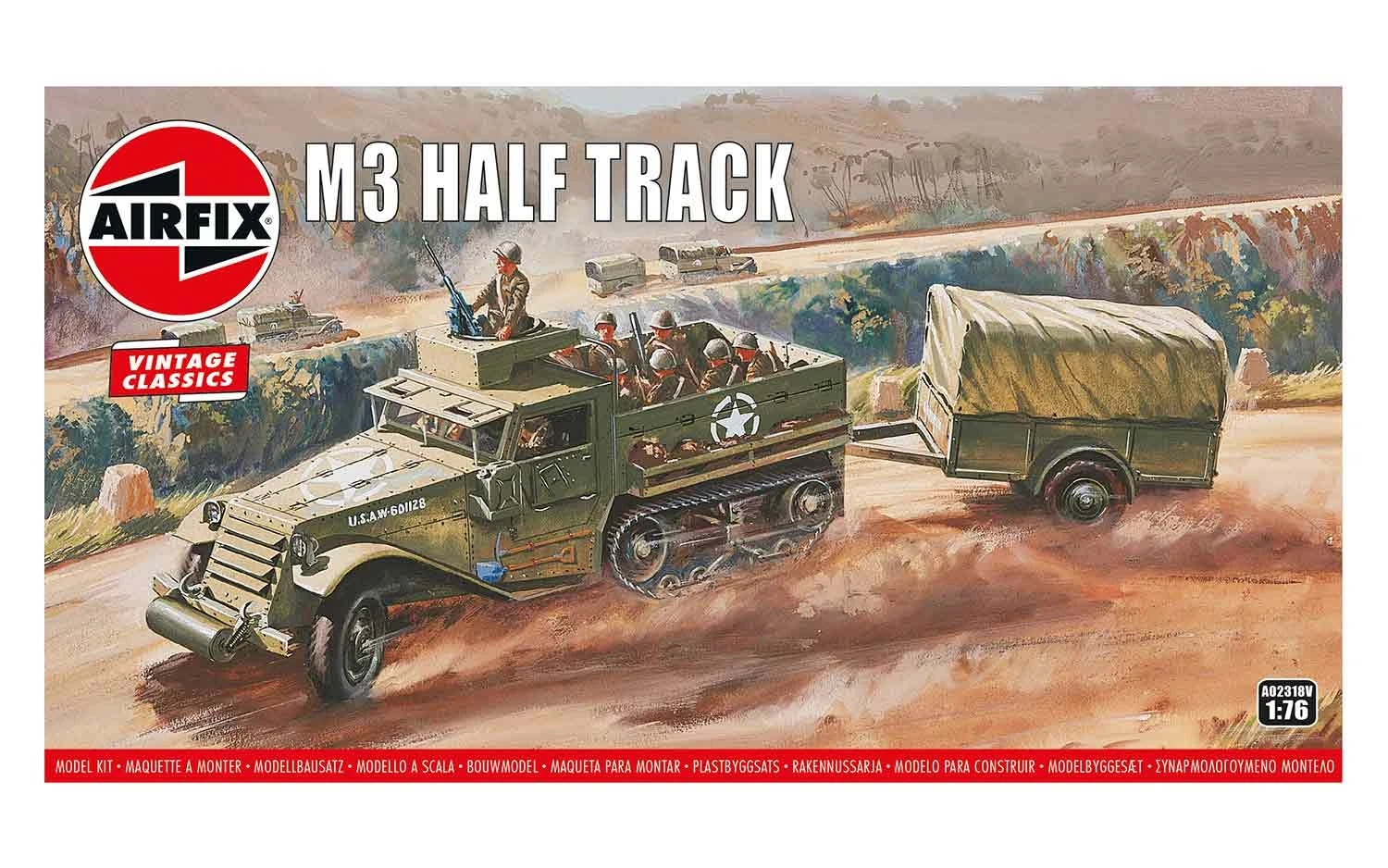 A02318V Airfix Vintage Classics M3 Half-Track Kit 1:76 Scale 5 A02318V Airfix Vintage Classics M3 Half-Track Kit 1:76 Scale - Image 3