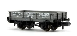 Graham Farish 377-500B 3 Plank Wagon ‘ICI Buxton Lime’ Grey