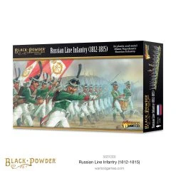 WARLORD GAMES 302012202 Napoleonic Wars: Russian Line Infantry (1812-1815) Plastic Boxed Set