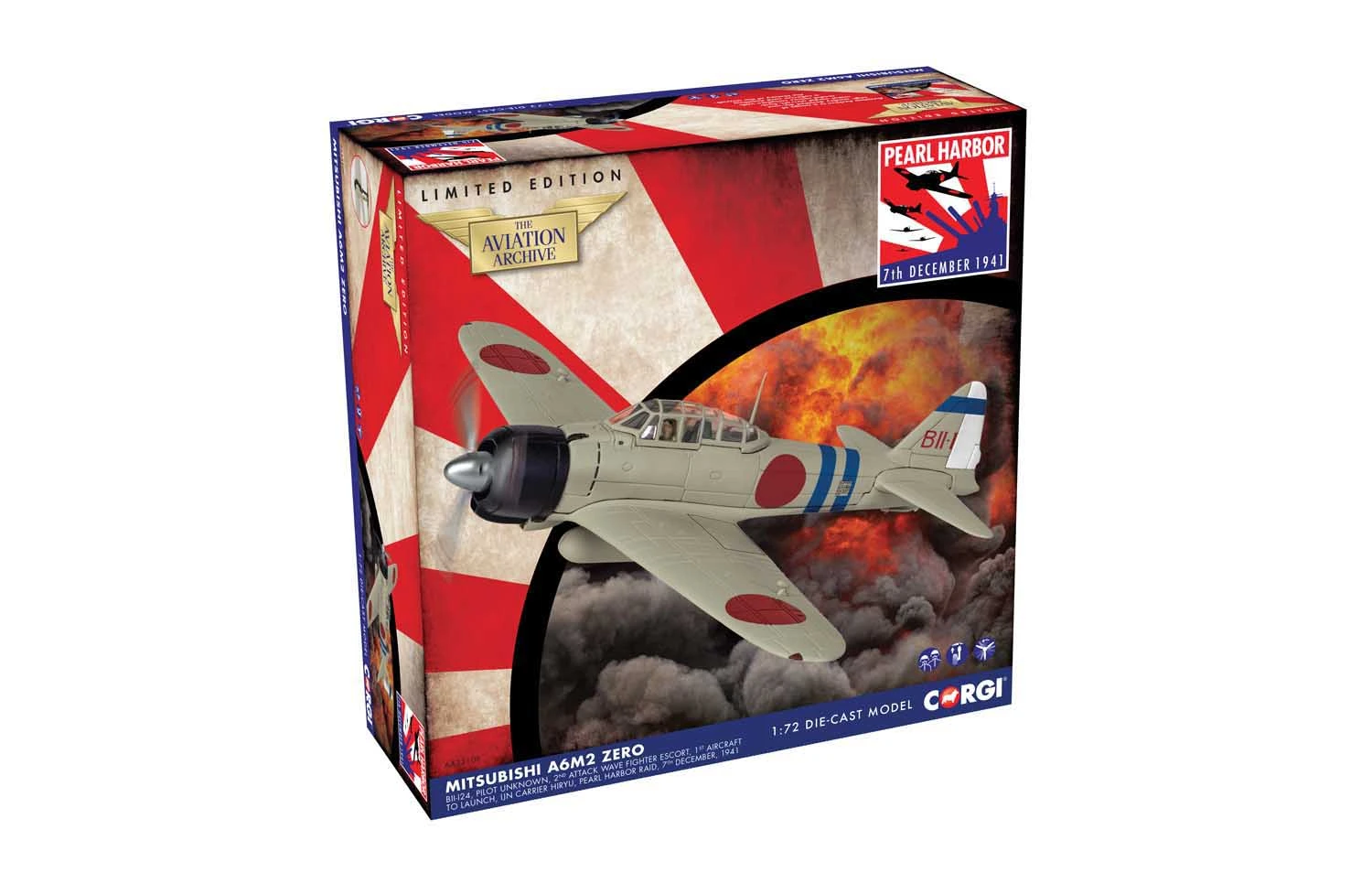 Corgi AA33109 Mitsubishi Zero A6M Pearl Harbor 80th Anniversary 3 Corgi AA33109 Mitsubishi Zero A6M Pearl Harbor 80th Anniversary