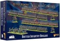 WarLord Black Powder Epic Battles Waterloo: British Infantry Brigade Military Plastic Model Kit