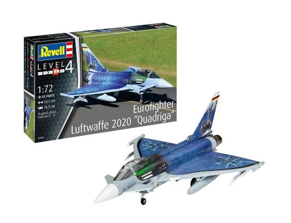 REVELL 03843 1/72 EUROFIGHTER TYPHOON 2020 QUADRIGA MODEL KIT 3 REVELL 03843 1/72 EUROFIGHTER TYPHOON 2020 QUADRIGA MODEL KIT