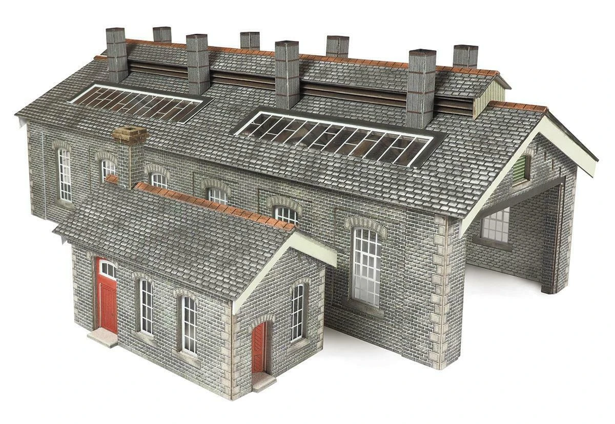 PN937 Metcalfe N Gauge Settle / Carlisle Double Track Engine Shed (Stone) Kit 3 PN937 Metcalfe N Gauge Settle / Carlisle Double Track Engine Shed (Stone) Kit