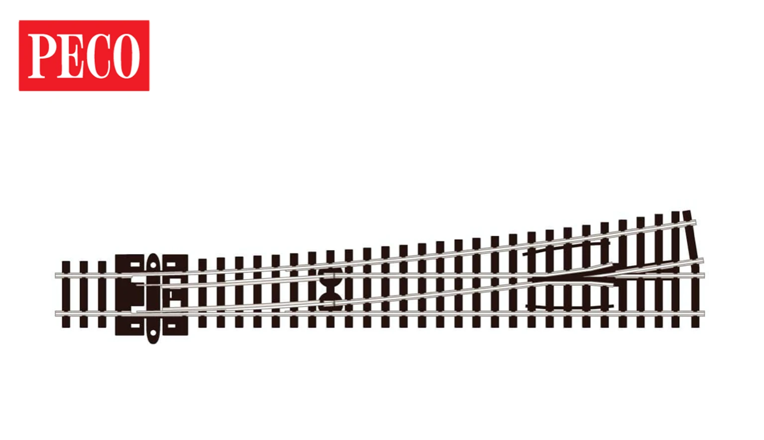 Peco SL-389 Large Radius Lefthand Point (N) Gauge - Image 2