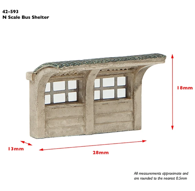 GRAHAM FARISH 42-593 Concrete Bus Shelter - Image 2