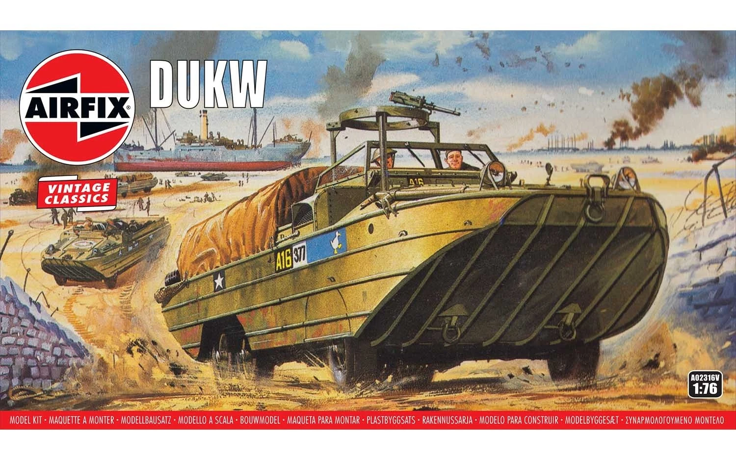 A02316V Airfix Vintage Classics DUKW Kit 1:76 Scale - Image 2